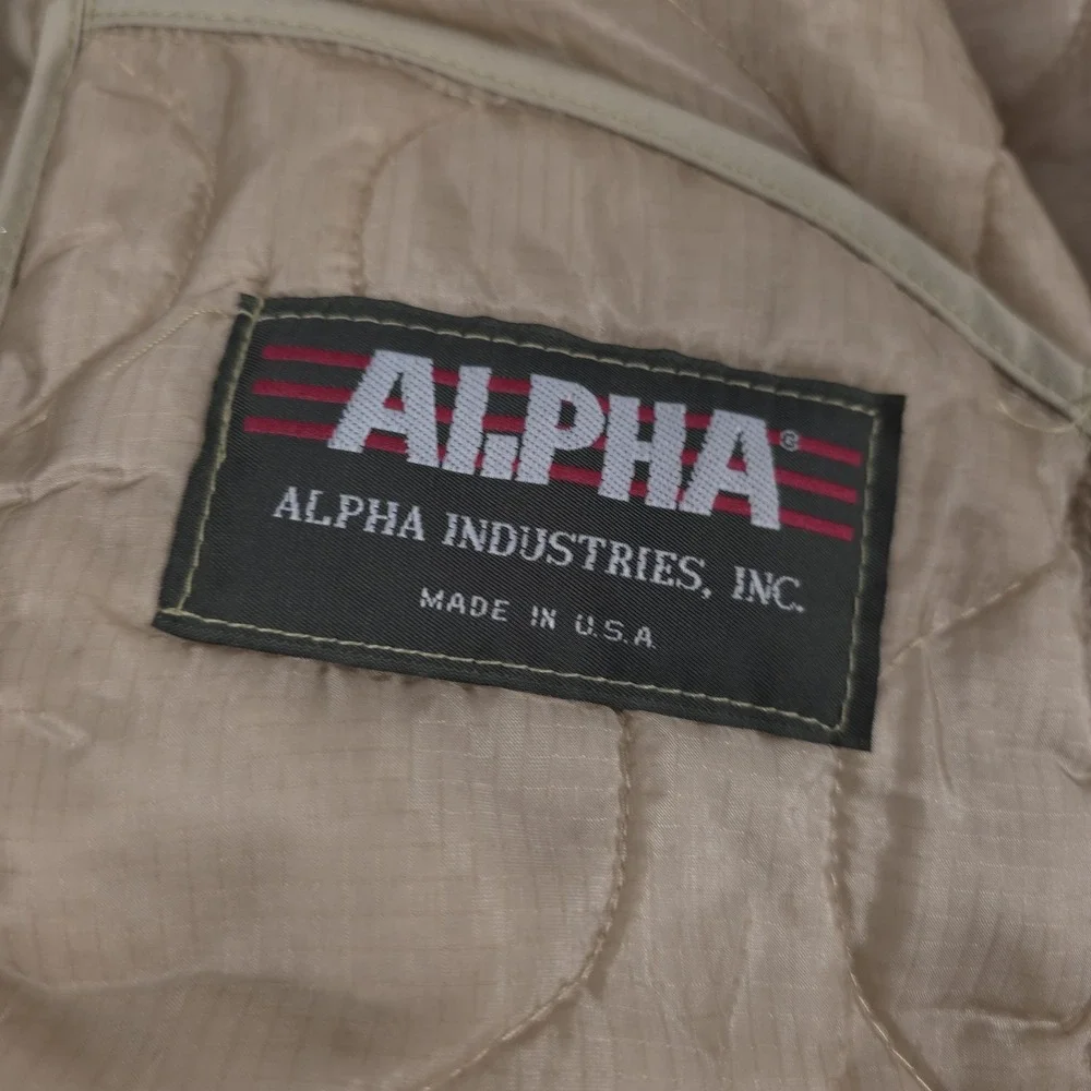 Alpha Industries M65 Field Coat Mens Medium Beige Cold Weather with ALS/92 Liner